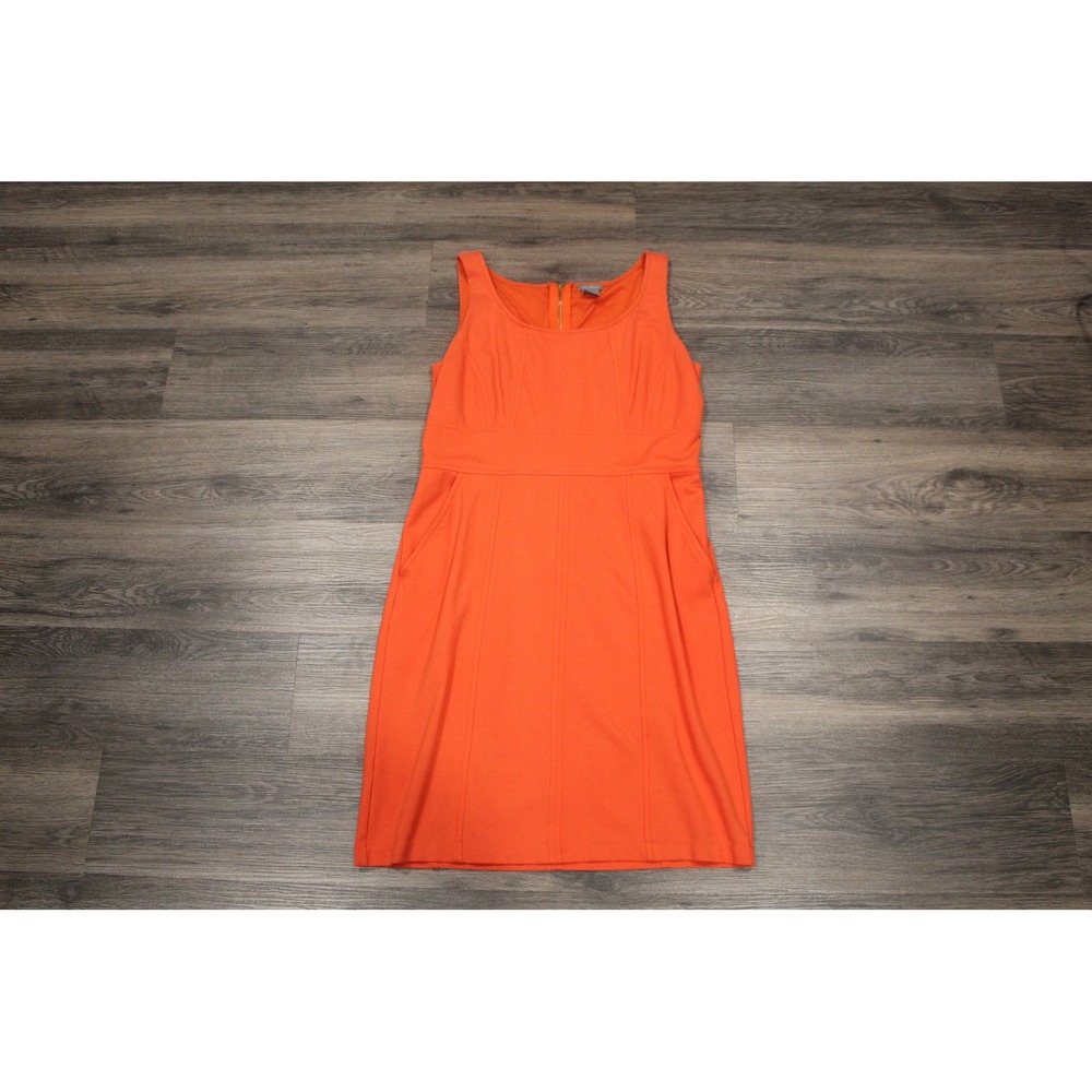 Ann Taylor Orange Midi Dress